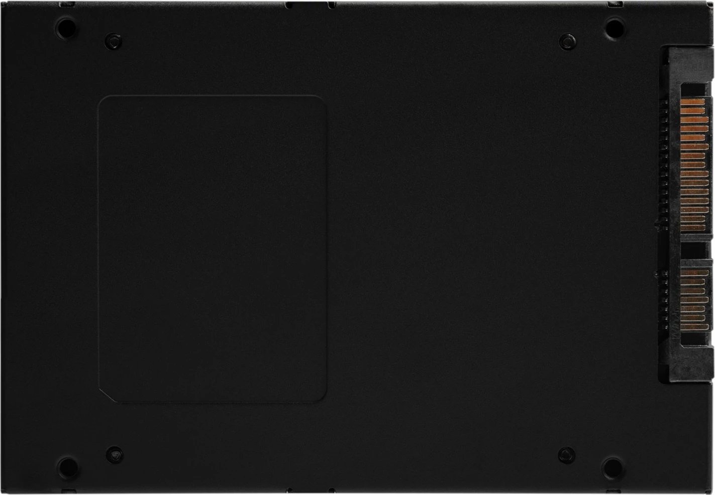 Disk SSD Kingston KC600, 2.5", Serial ATA III, 3D TLC, 512GB, e zezë