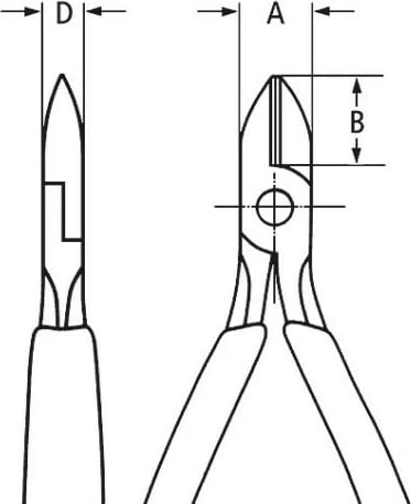 Prerëse kabllosh Knipex KP-7502125, 125mm, dorezë plastike, çelik, e kuqe