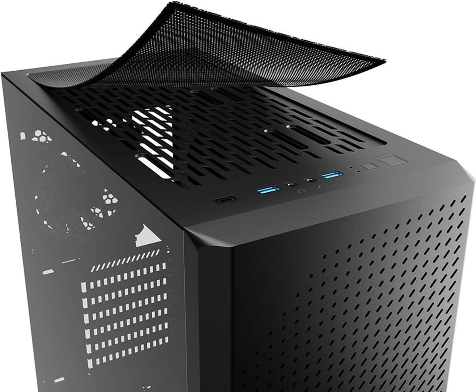 Kasë Sharkoon VS9 RGB midi, e zezë
