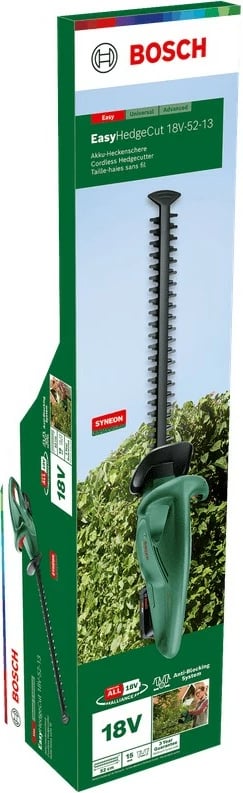 Gërshërë krasitëse Bosch Easy HedgeCut 18-52-13, 18V, 2Ah, 52cm, e gjelbër