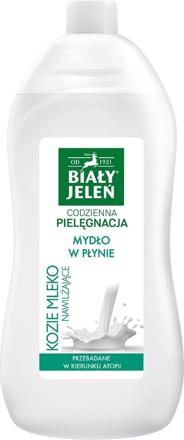 Sapun i lëngshëm Biały Jeleń me qumësht dhie 1000ml Sapun i lëngshëm Biały Jeleń me qumësht dhie 1000ml