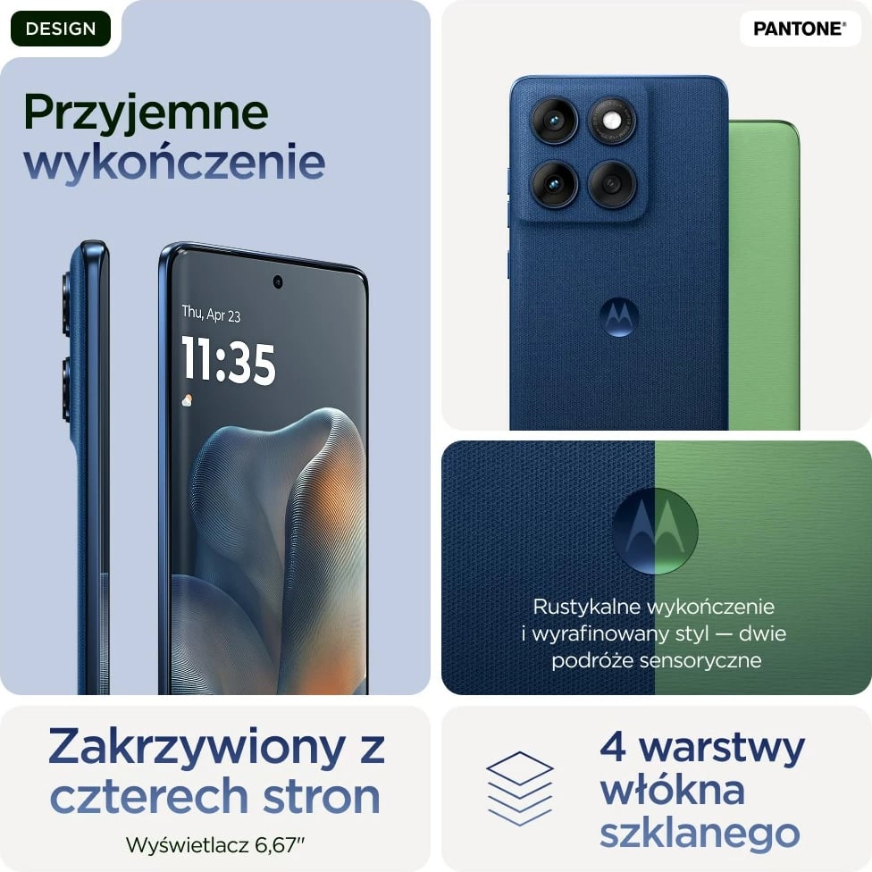 Celular Motorola edge 60, 6.67", 12 GB RAM, 256 GB, 5G, Blu