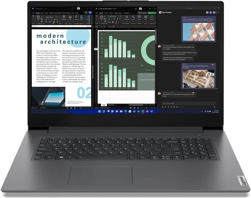 Laptop Lenovo V V17, 17.3", Intel Core i7, 16 GB RAM, 512 GB SSD, Intel Iris Xe Graphics, i zi 