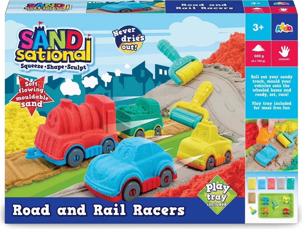 SANDsational Road and Rail Racers Craft Set