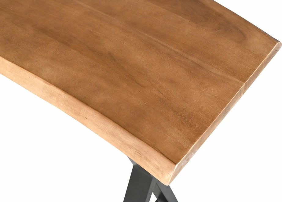 Konsolë Mingle, ngjyrë arre e zezë, 120x40x76cm