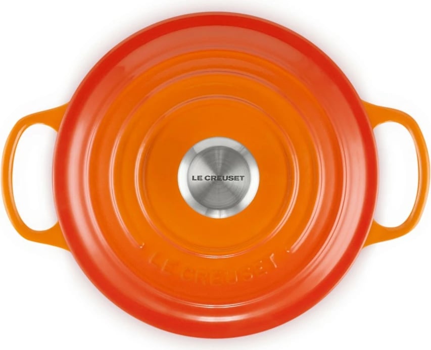 Tenxhere rrumbullake Le Creuset Signature 18 cm, portokalli