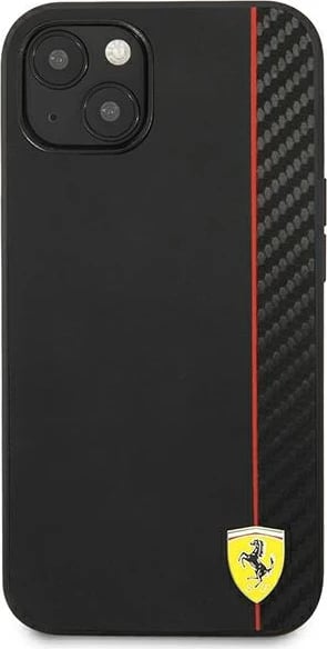 Mbështjellës Ferrari On Track Carbon Stripe për iPhone 13 mini 5.4", i zi