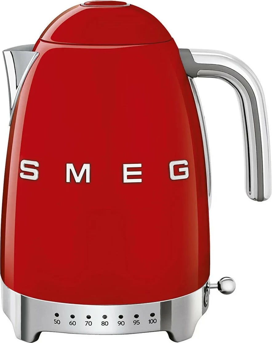 Ibrik elektrik SMEG KLF04RDEU, 1.7L, stil retro, e kuqe