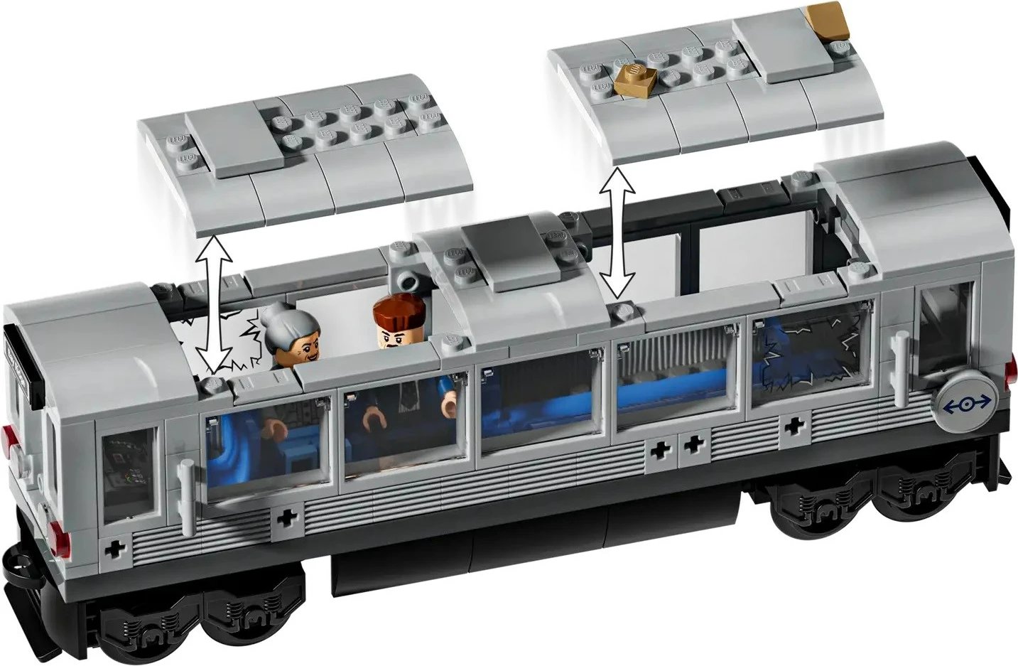 Set LEGO Marvel 76321 Spider-Man vs. Doc Ock Subway Train Scene, 303 pjesë