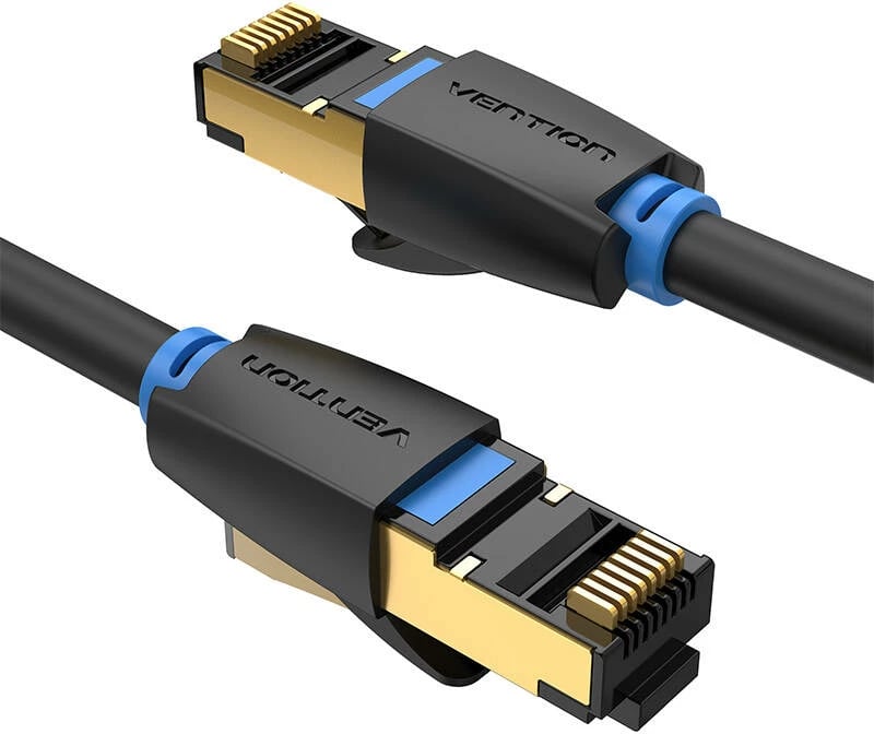Kabllo rrjeti Vention IKABF CAT8 SFTP, 1m, 40Gbps, e zezë