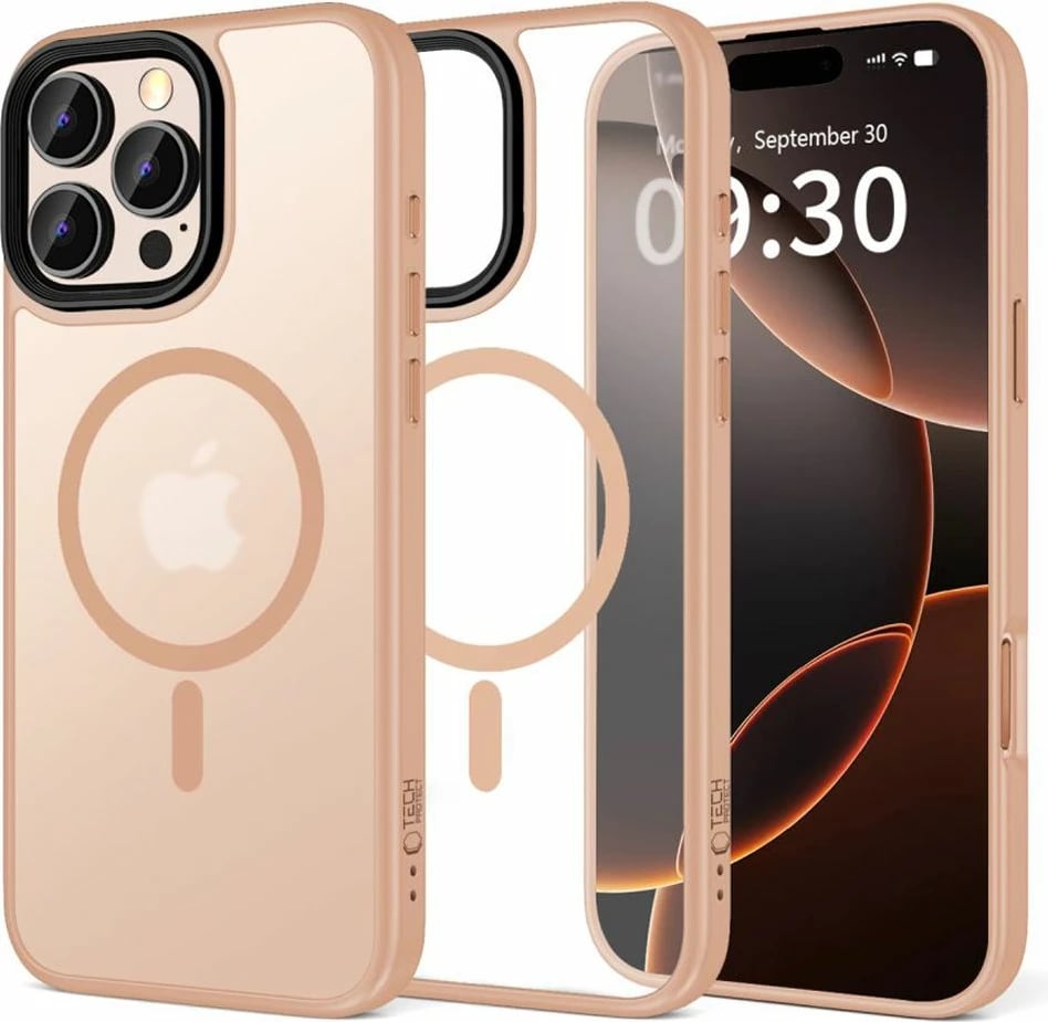 Mbështjellës Tech-Protect MagMat MagSafe për iPhone 16 Pro, Rozë