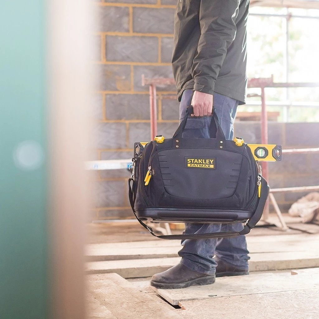 Çantë pune Stanley FATMAX Quick Access Open Bag, najlon/plastikë, 485x285x340mm, zi/verdhe