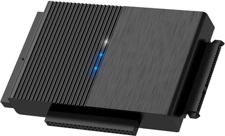 Adapter për HDD/SSD FIDECO PL319, USB 3.0, 16TB, IDE/SATA, zi