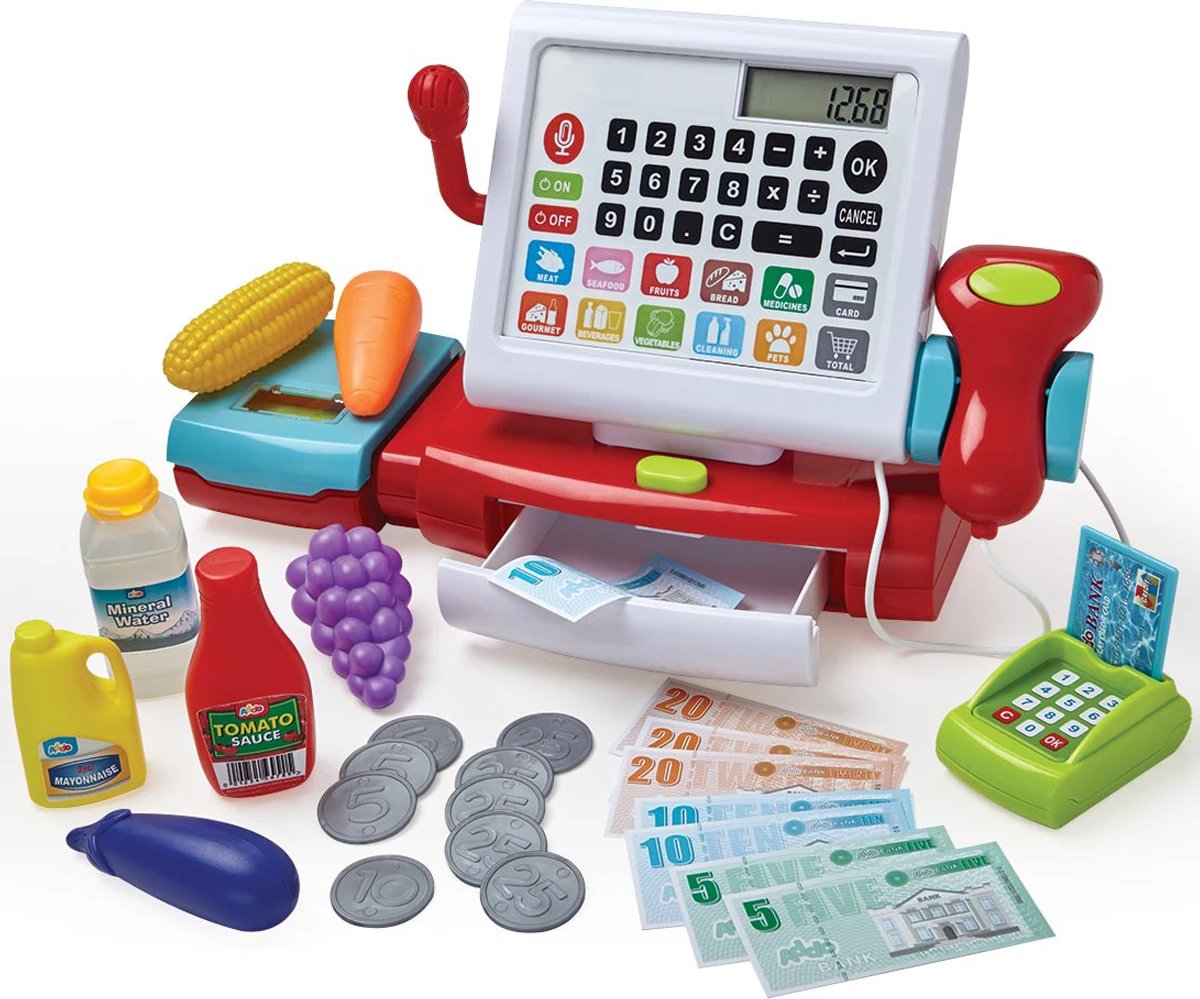 Set lodër për fëmijë Busy Me Electronic Cash Register Playset