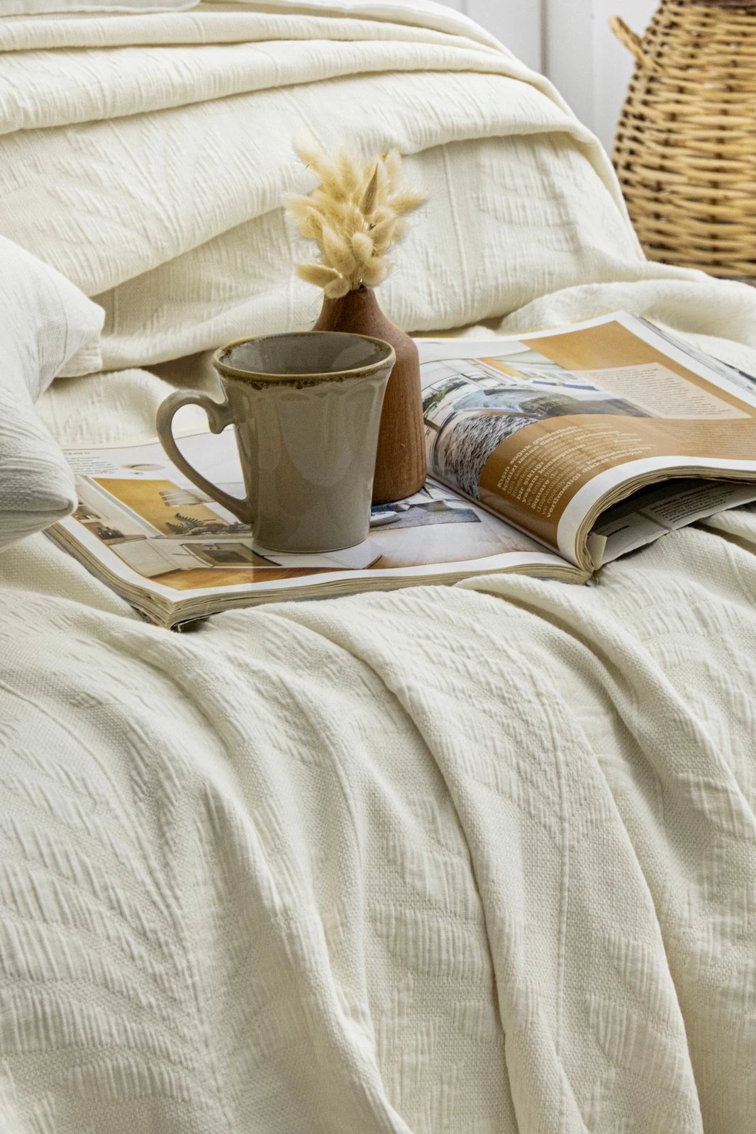 Set mbulesë krevati dopio Silvia, krem