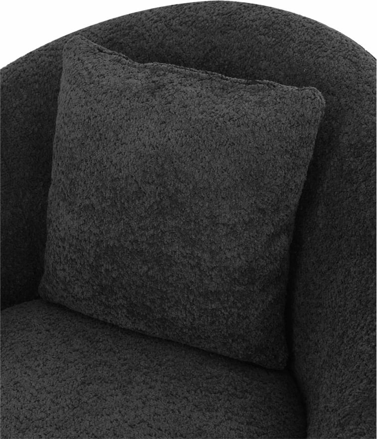 Fotelje rrotulluese SOFTY, ngjyrë gri e errët, 80x80x77