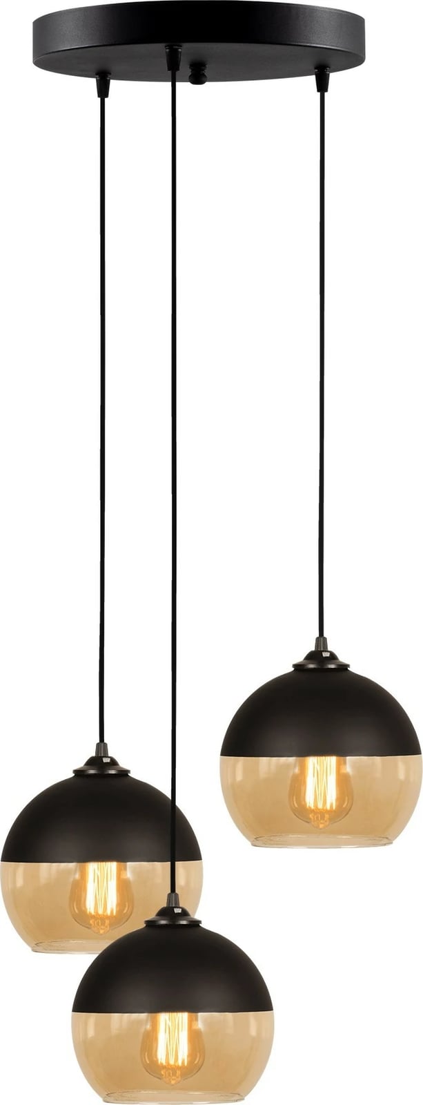 Llambë tavani industriale Opviq, Camini - MR - 870, ngjyrë e zezë dhe mjaltë