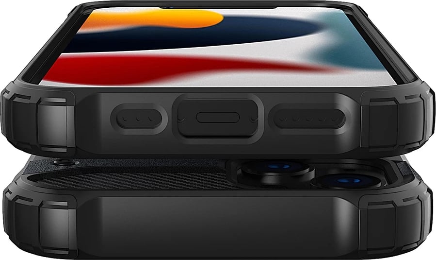 Mbështjellës Hurtel Hybrid Armor për iPhone 14, Blu