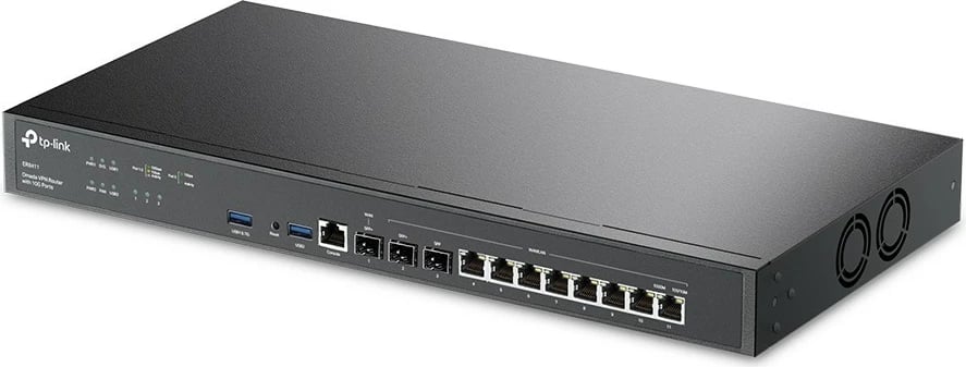 Router VPN TP-Link Omada me porta 10G, Ethernet WAN, Gigabit Ethernet, e zezë