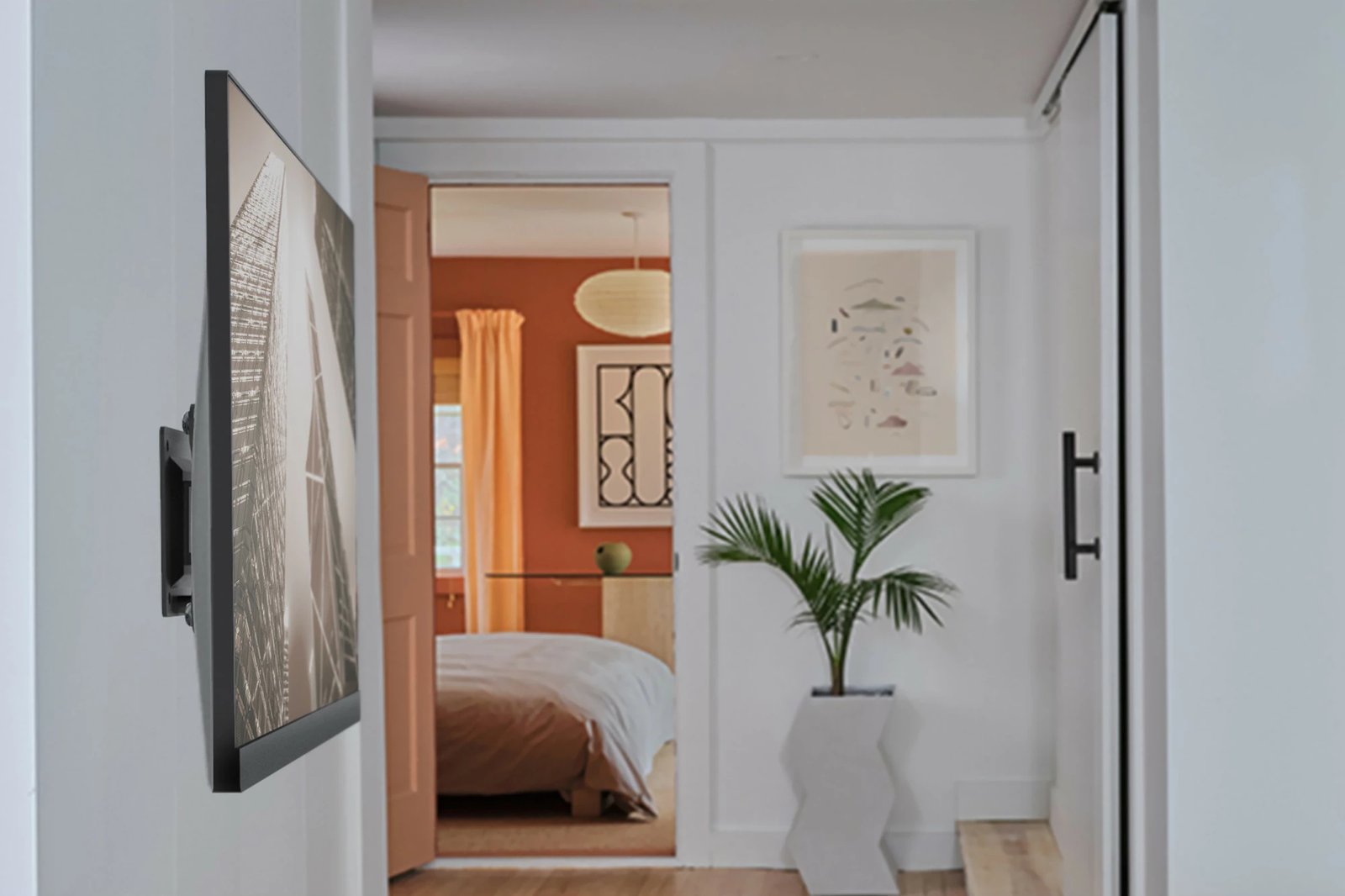 Mbajtëse muri për monitor Digitus universal, deri 32 inç, VESA 75x75/100x100, e zezë