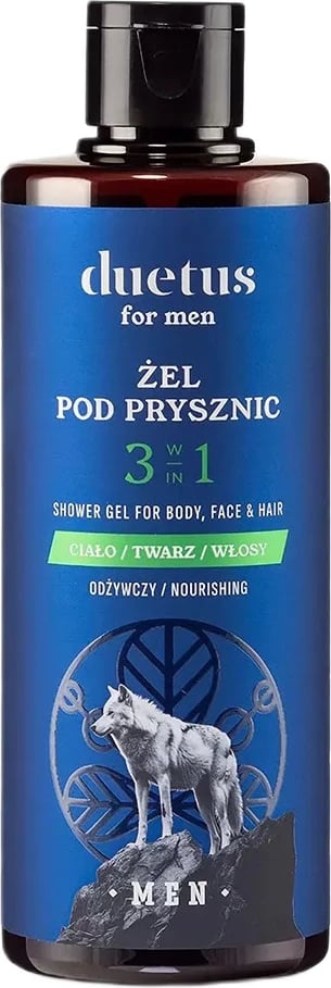 Xhel dushi 3-në-1 për meshkuj Duetus 300ml