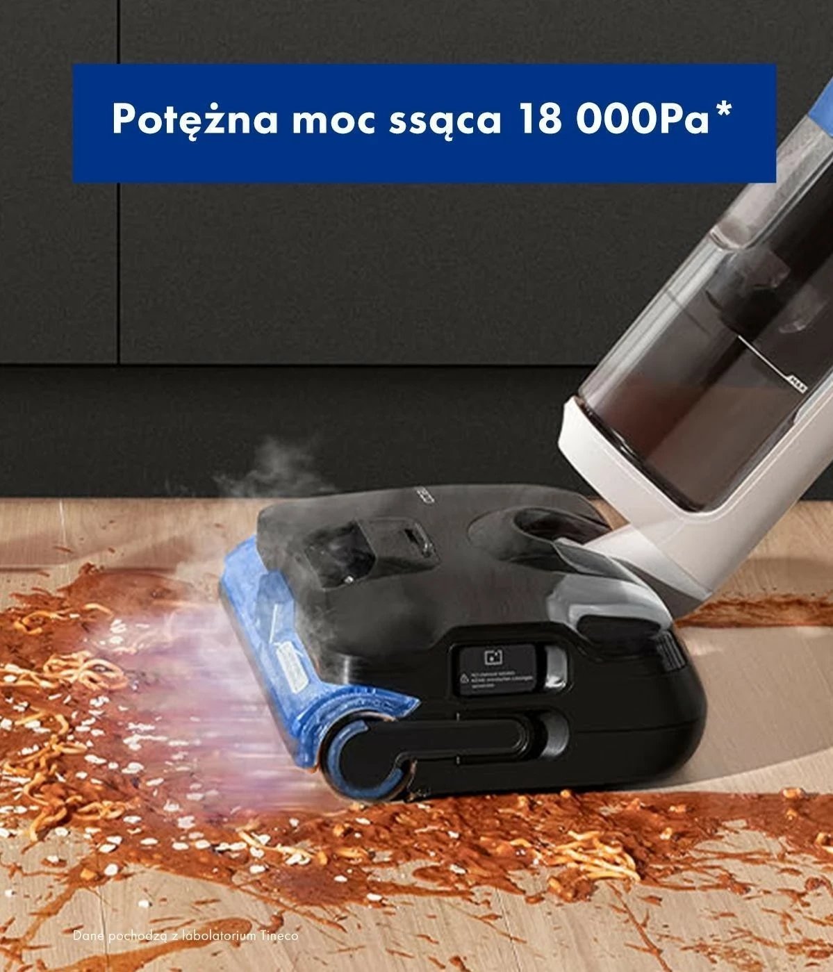 Kasë pastrimi Tineco Floor S6 Stretch Steam Plus, 1000ml, HEPA, e bardhë