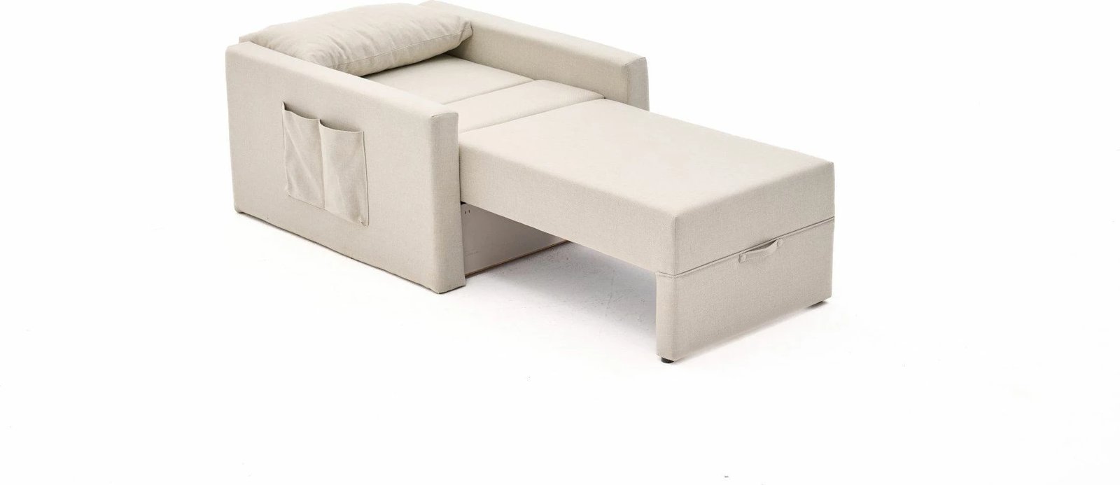 Krevat-karrige një vendi, Atelier del Sofa, Saros, krem