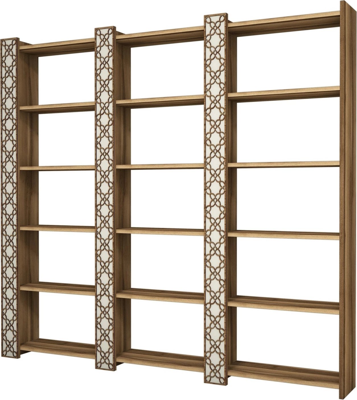 Raft librash Hanah Home, City 3, ngjyrë arre dhe krem