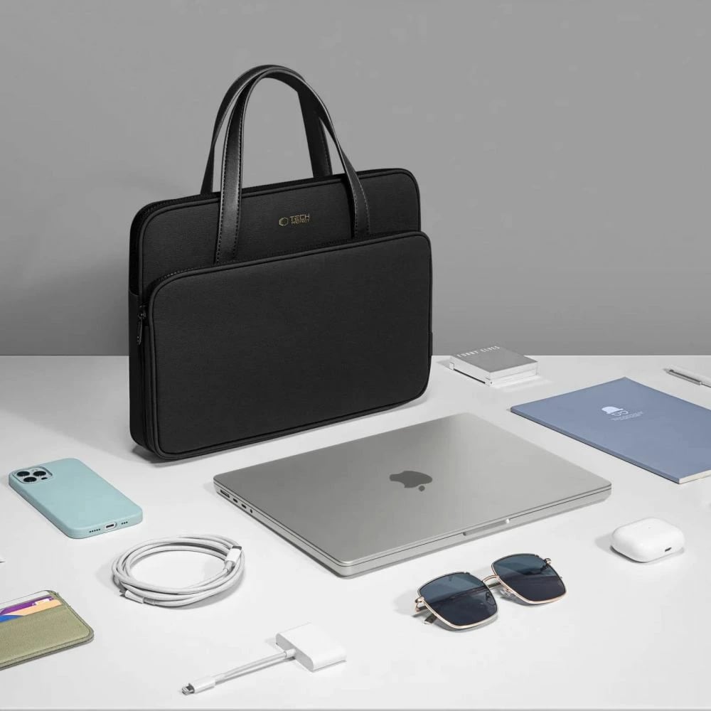Mbështjellës Tech-Protect për laptop 13-14 inç, i zi