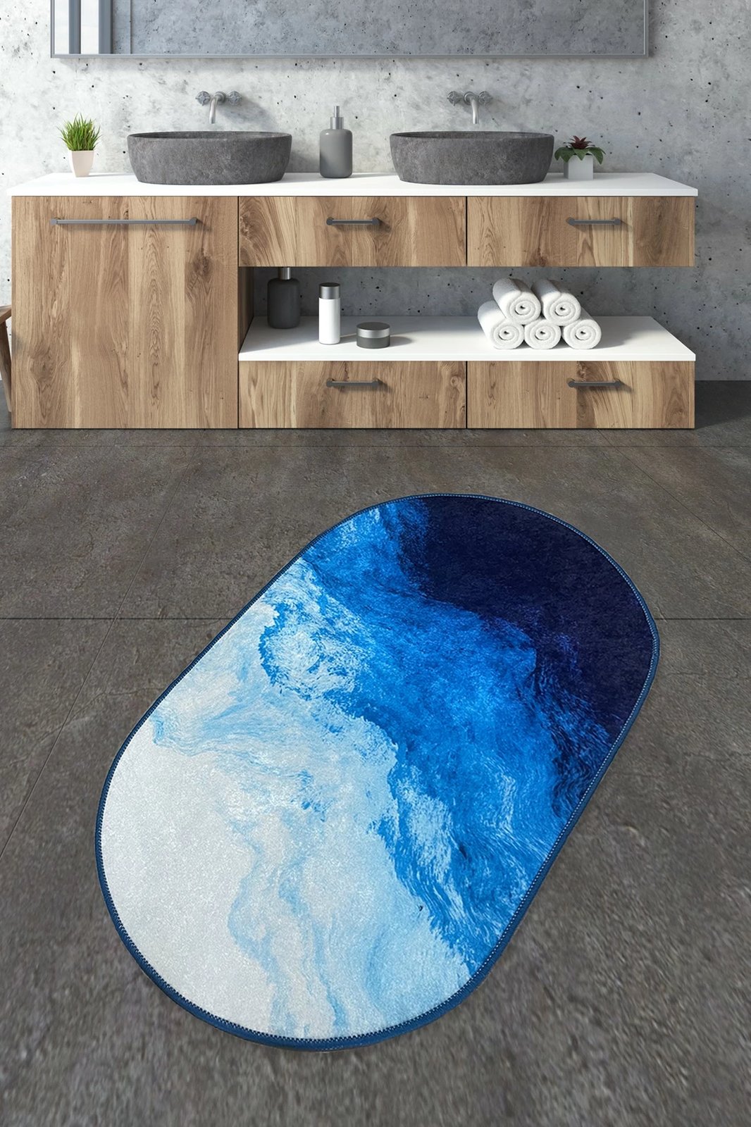 Tapet banje Mijölnir, Oseyan, shumëngjyrësh, 70x120cm