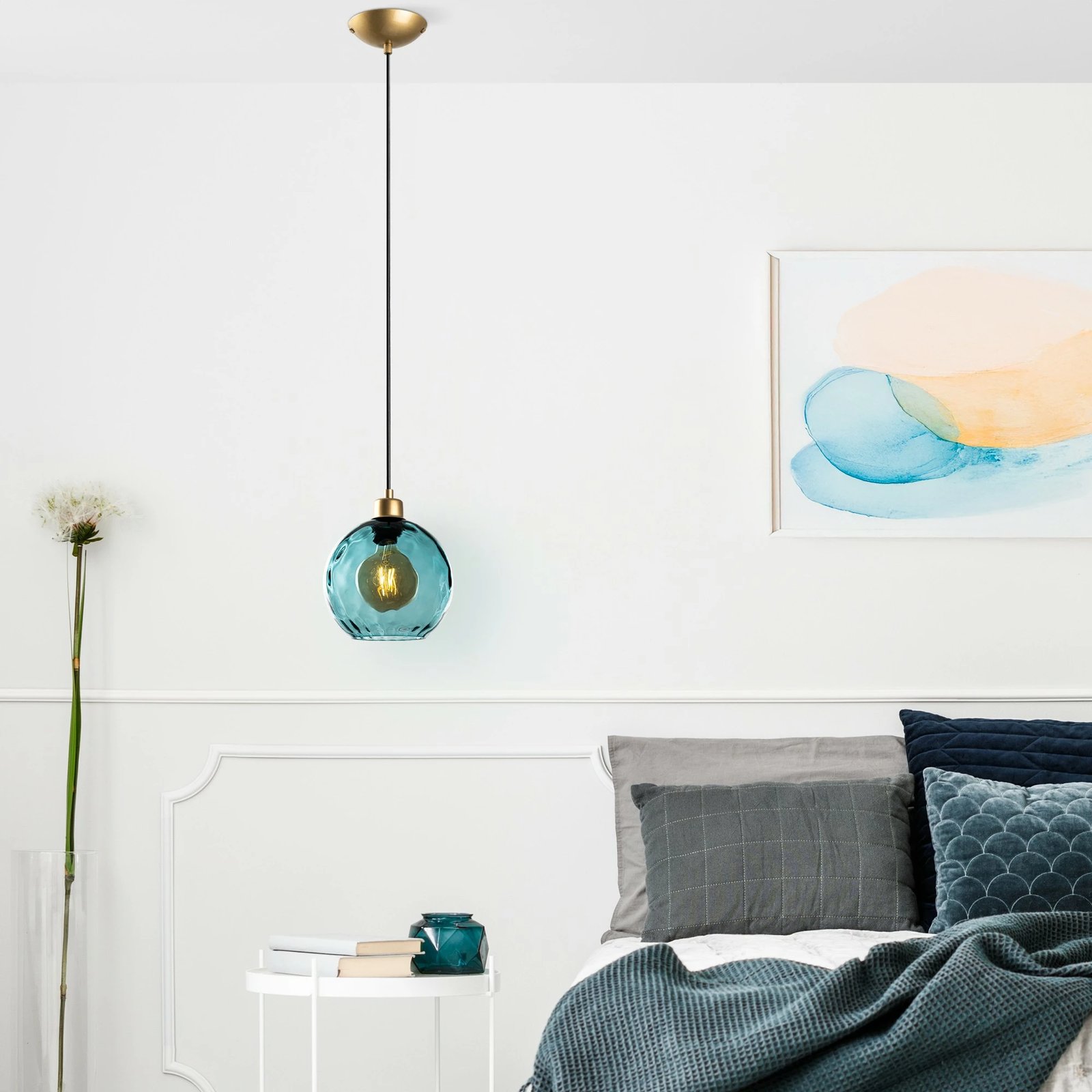 Llambë tavani Opviq Benek, ngjyrë kaltër, 20-14312