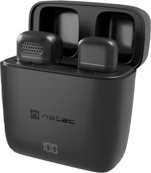 Mikrofon lavalier wireless Natec Hopper NMI-2255, USB-C, i zi, set me 2 copë