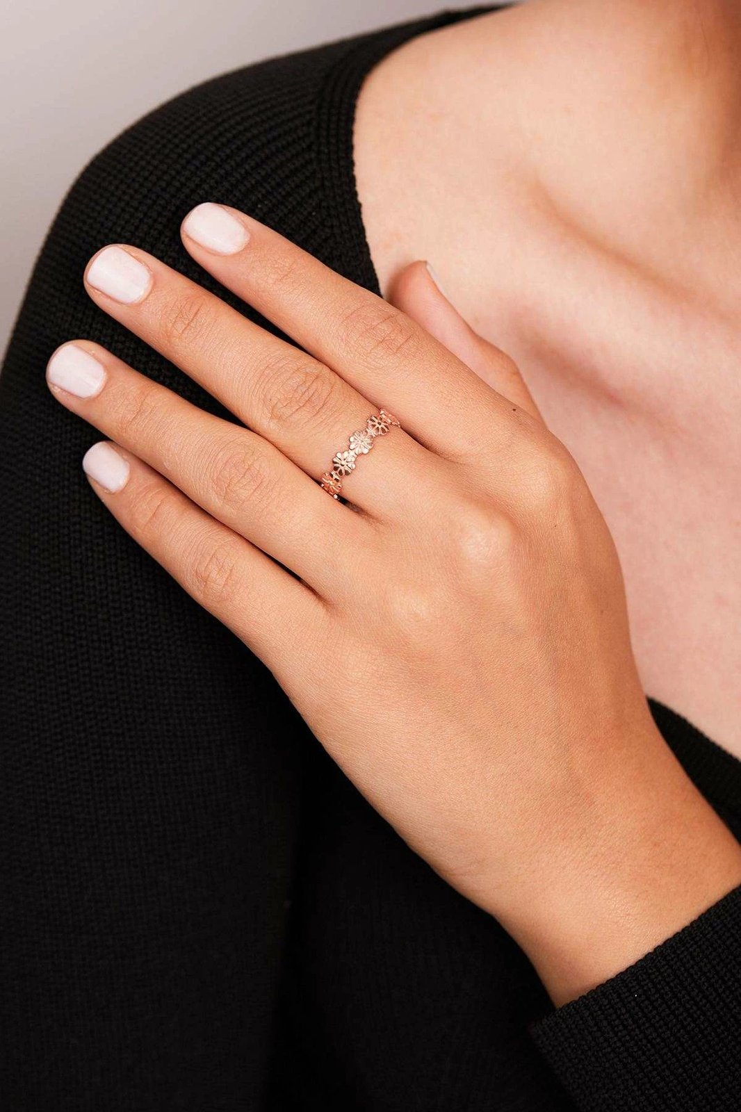 Unazë argjendi, ngjyrë rose, Jumeon, ELKAB92276R