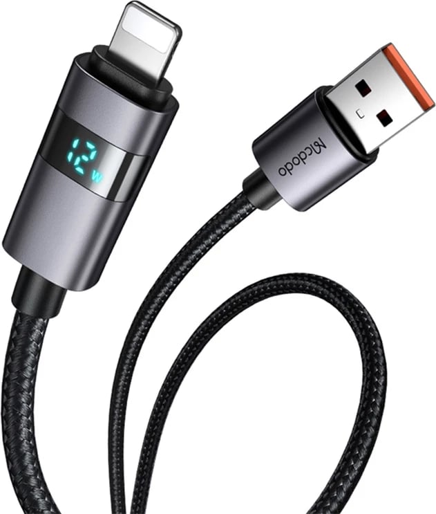 Kabllo USB-A në Lightning Mcdodo CA-6490, e zezë