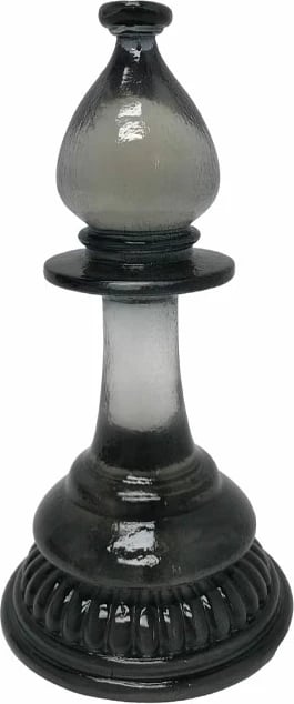 Dekor shahu PIONART, polirezine, ngjyrë e zezë, 11.5x11.5x23cm