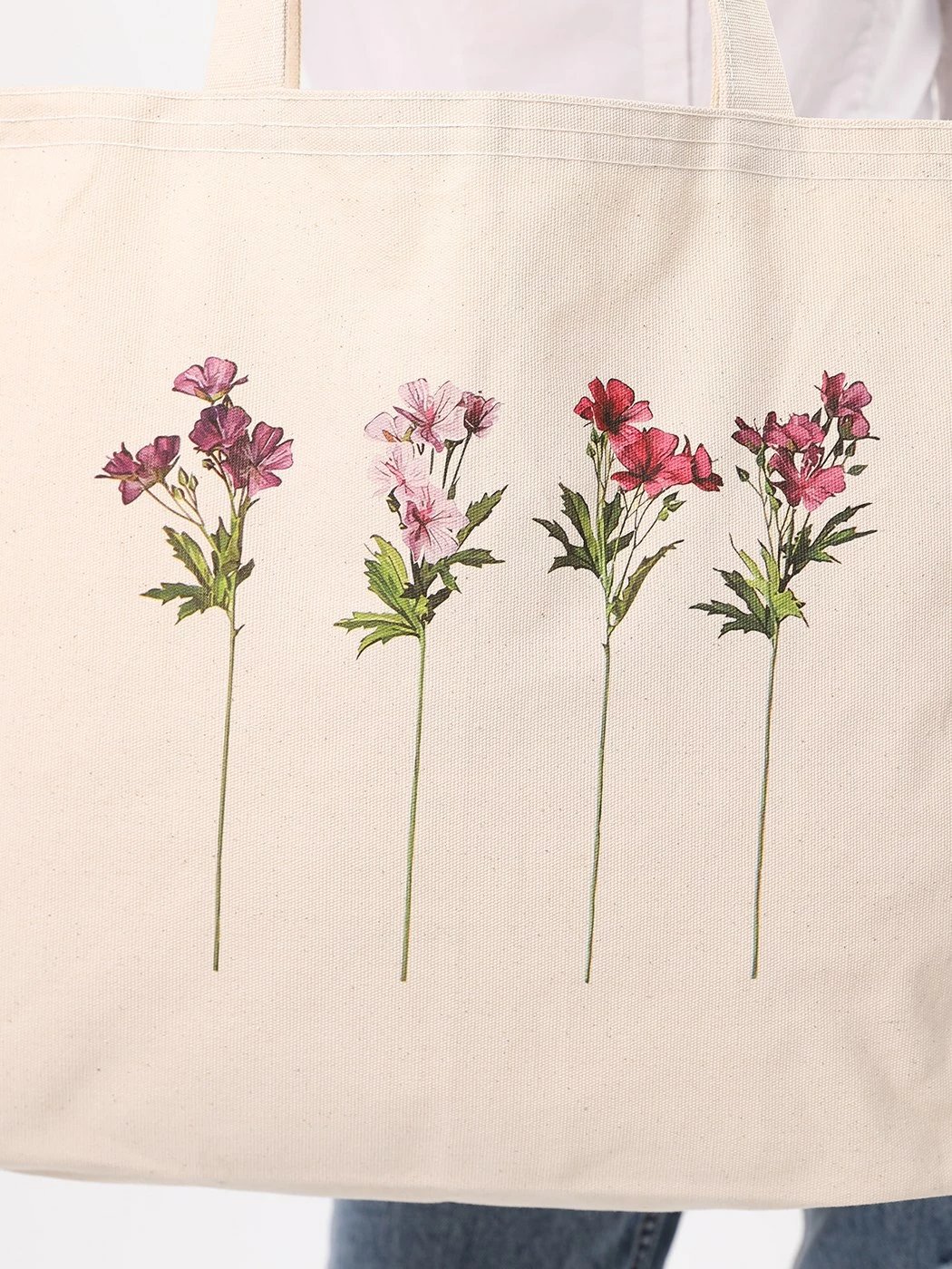 Çantë tote Zoozie Bags, krem, 1685