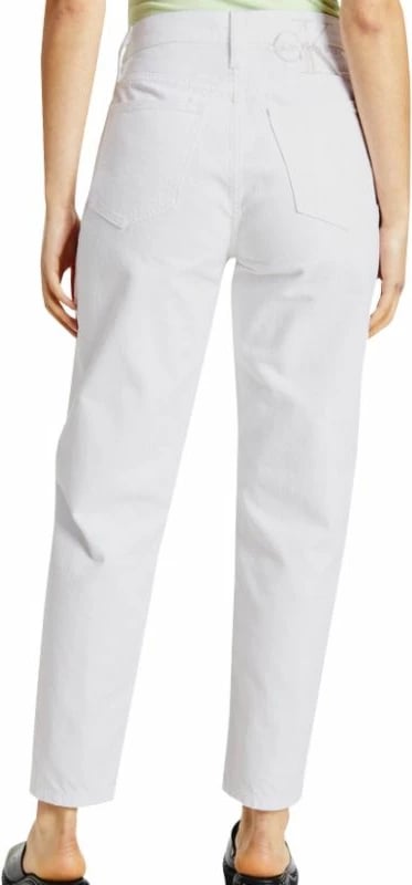 Pantallona Calvin Klein Jeans për femra, të bardha