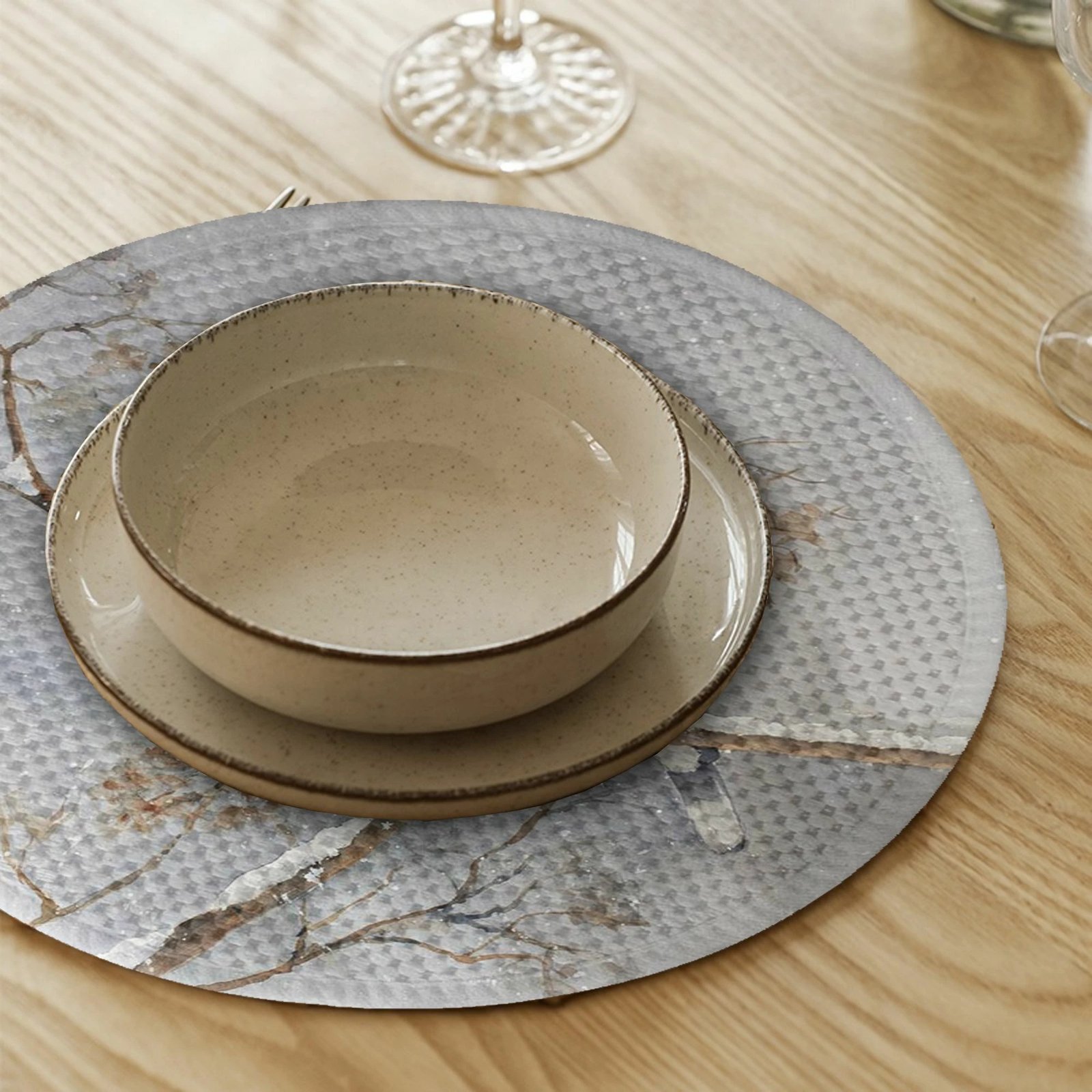 Set nënshtrues tavoline Hermia Concept, shumëngjyrësh, 4 copë, 37cm