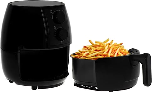 Fritezë me ajër, Adler AD 6312, 2.5 L, 1600W, 80-200°C, kohëmatës 60 min, e zezë