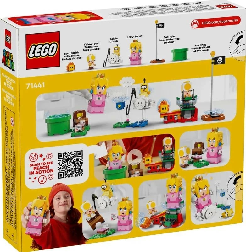 Set LEGO Super Mario 71441, Figurë interaktive Peach, 208 pjesë