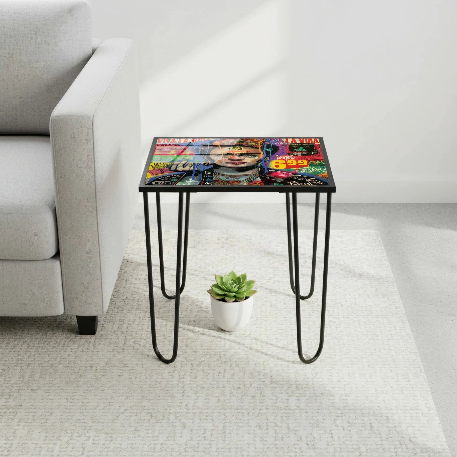 Tavolinë kafeje Skye Decor, shumëngjyrëshe, Shb-032-D