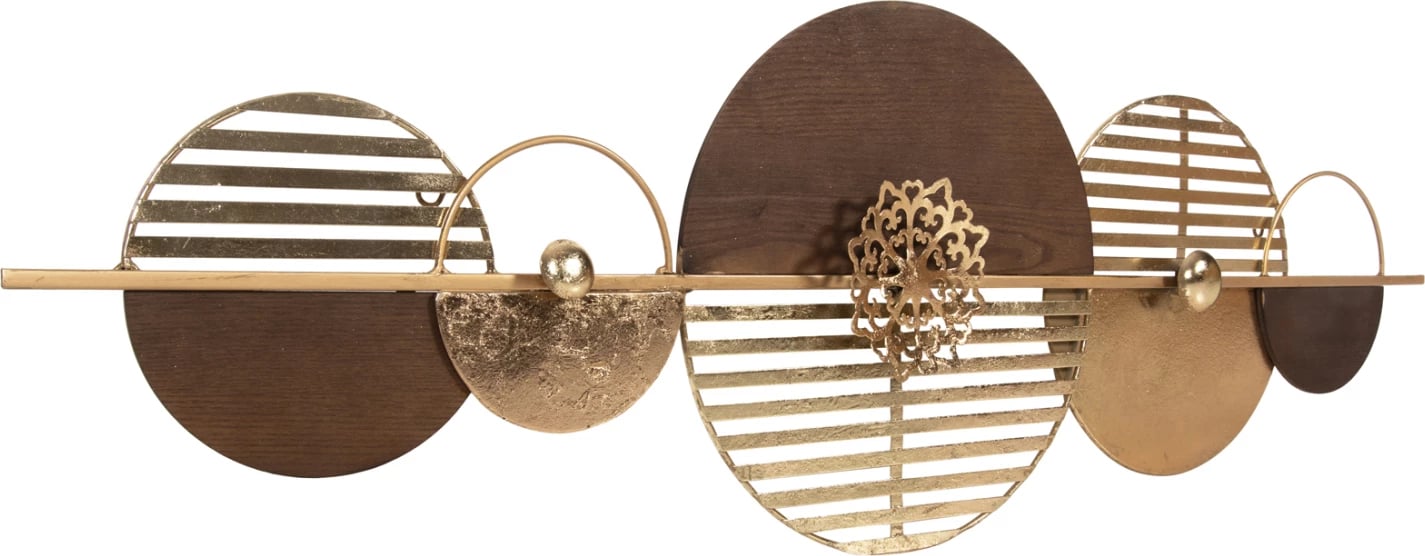 Dekor muri FH4210 metalik, ngjyrë kafe-ari, 125x39H cm