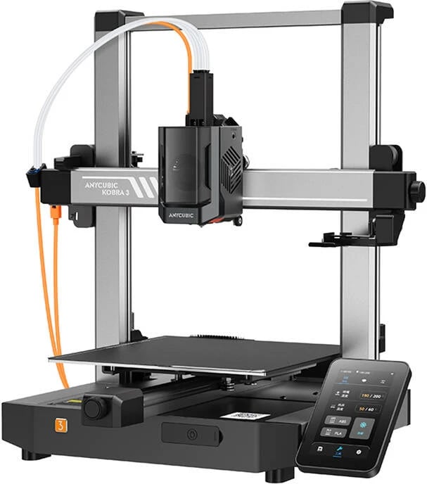 Printer 3D Anycubic Kobra 3, FDM, 250x250x260 mm, 600 mm/s, E zezë