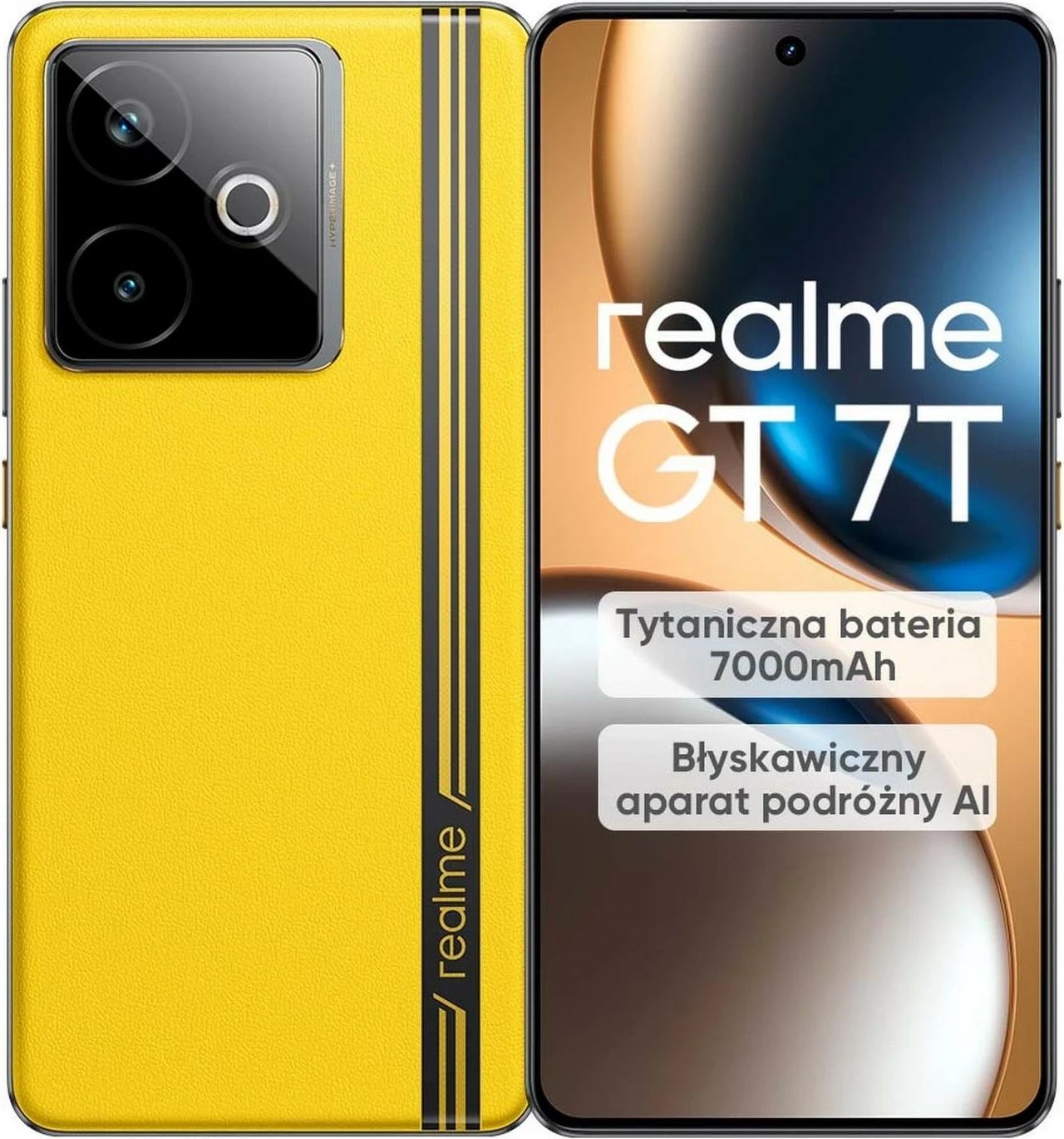 Celular Realme GT 7T 12/256GB, verdhë