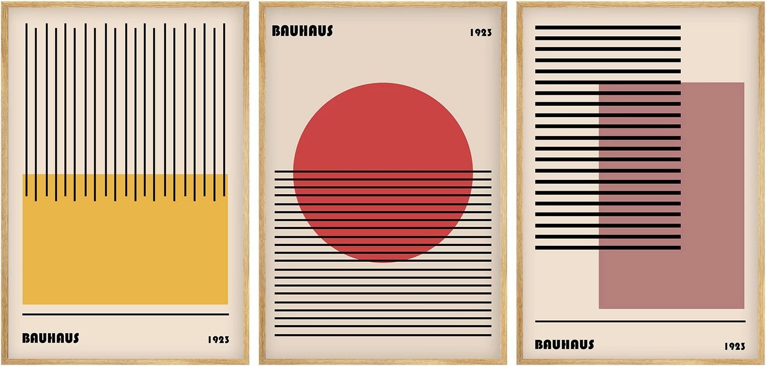 Set pikturash dekorative me kornizë, MDF, shumëngjyrëshe, Wallity Huhu250, 50x70cm (3 copë)