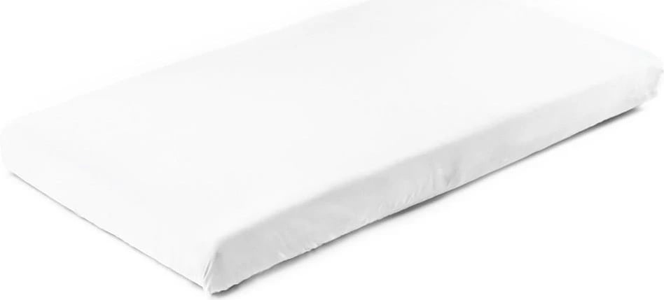 Çarçaf jersey për krevat bebe, New Baby, 160x80 cm, pambuk 100%, i bardhë