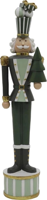 Dekor ushtar i gjelbër për Krishtlindje, polirezina, 9x11x45 cm Dekor ushtar i gjelbër për Krishtlindje, polirezina, 9x11x45 cm