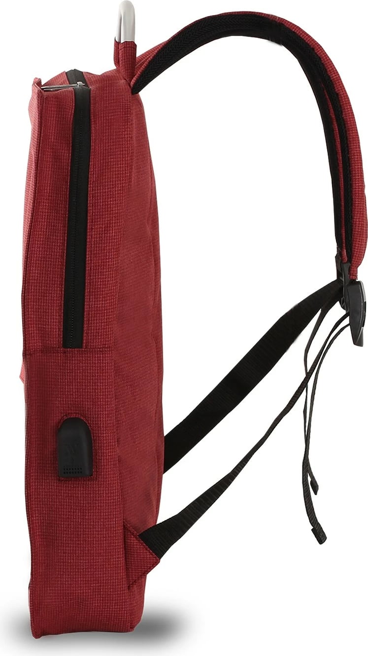 Çantë laptopi Zoozie Bags, ngjyrë e kuqe e errët, 3178