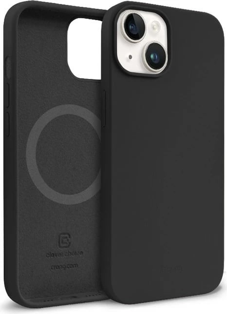 Mbështjellës CRONG Color Cover Magnetic për iPhone 14 / iPhone 13, i zi