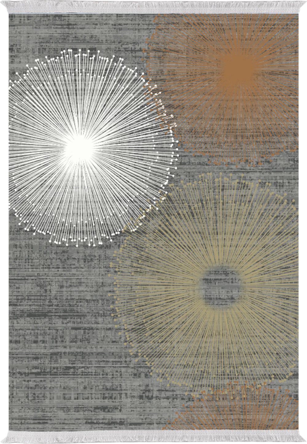 Tepih për dhomë ndeje me franja, Josiane FH7677.44, shumëngjyrësh, 120x170